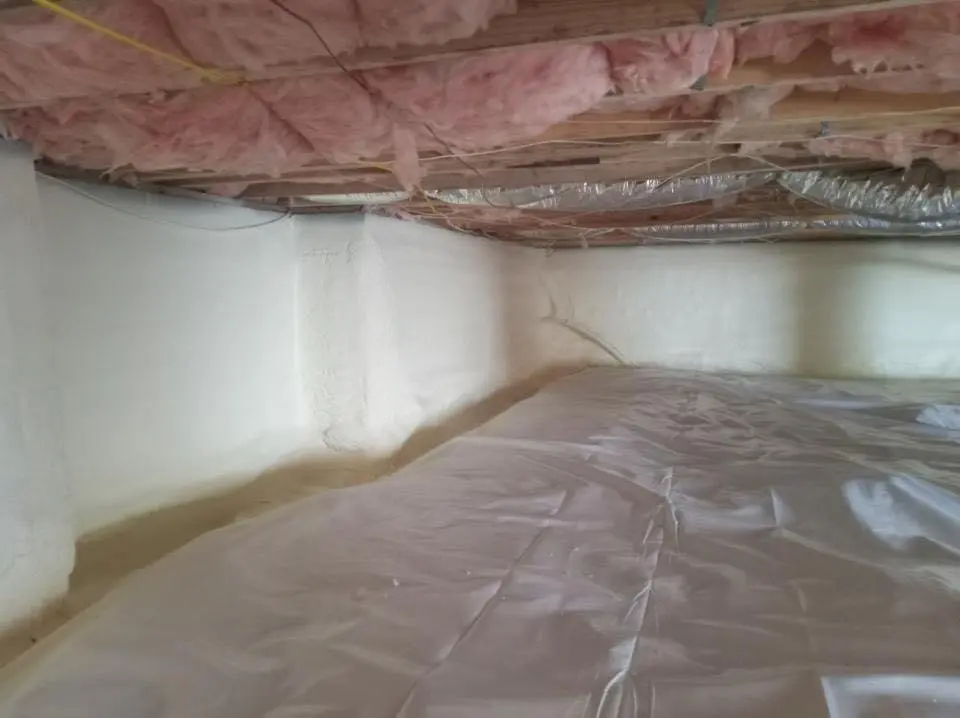 Crawl space encapsulation with closed-cell spray foam for Metal Roof Coating in Forest Hill